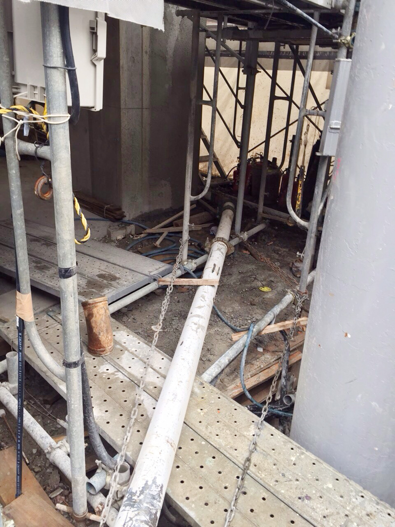 墨田区東向島5 丁目計画 RC9 階建て躯体打設工事