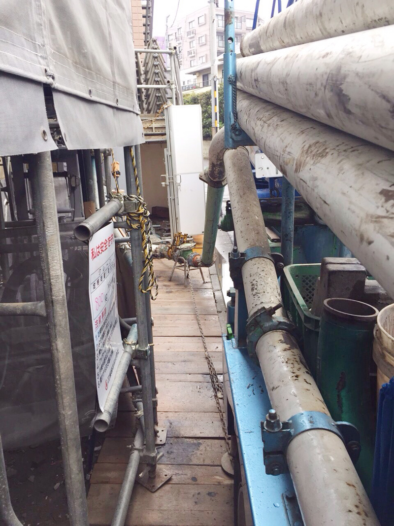 墨田区東向島5 丁目計画 RC9 階建て躯体打設工事