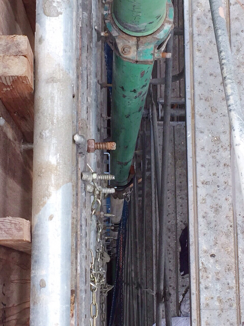 墨田区東向島5 丁目計画 RC9 階建て躯体打設工事