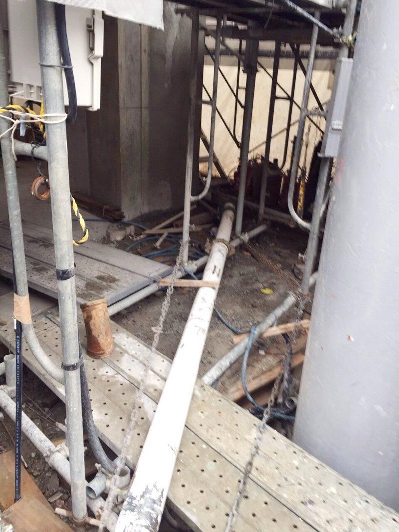 墨田区東向島5 丁目計画 RC9 階建て躯体打設工事