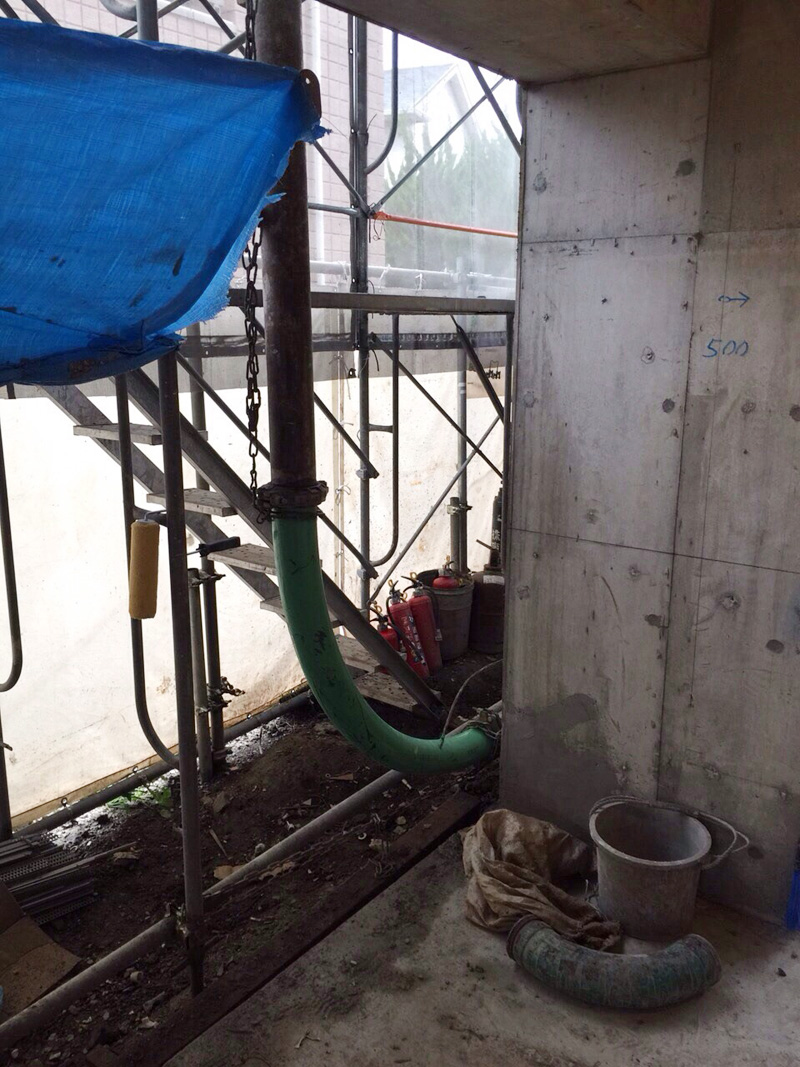 墨田区東向島5 丁目計画 RC9 階建て躯体打設工事