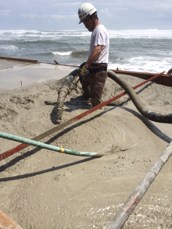 いすみ市大原町　防波堤改修工事