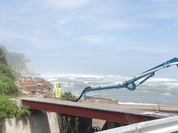 いすみ市大原町　防波堤改修工事