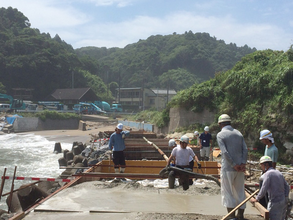 いすみ市大原町　防波堤改修工事