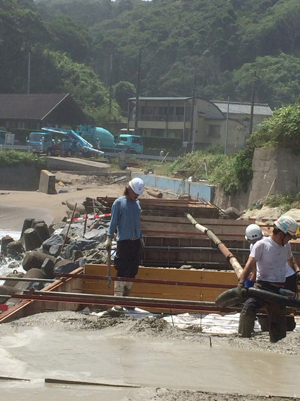 いすみ市大原町　防波堤改修工事