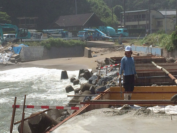 いすみ市大原町　防波堤改修工事