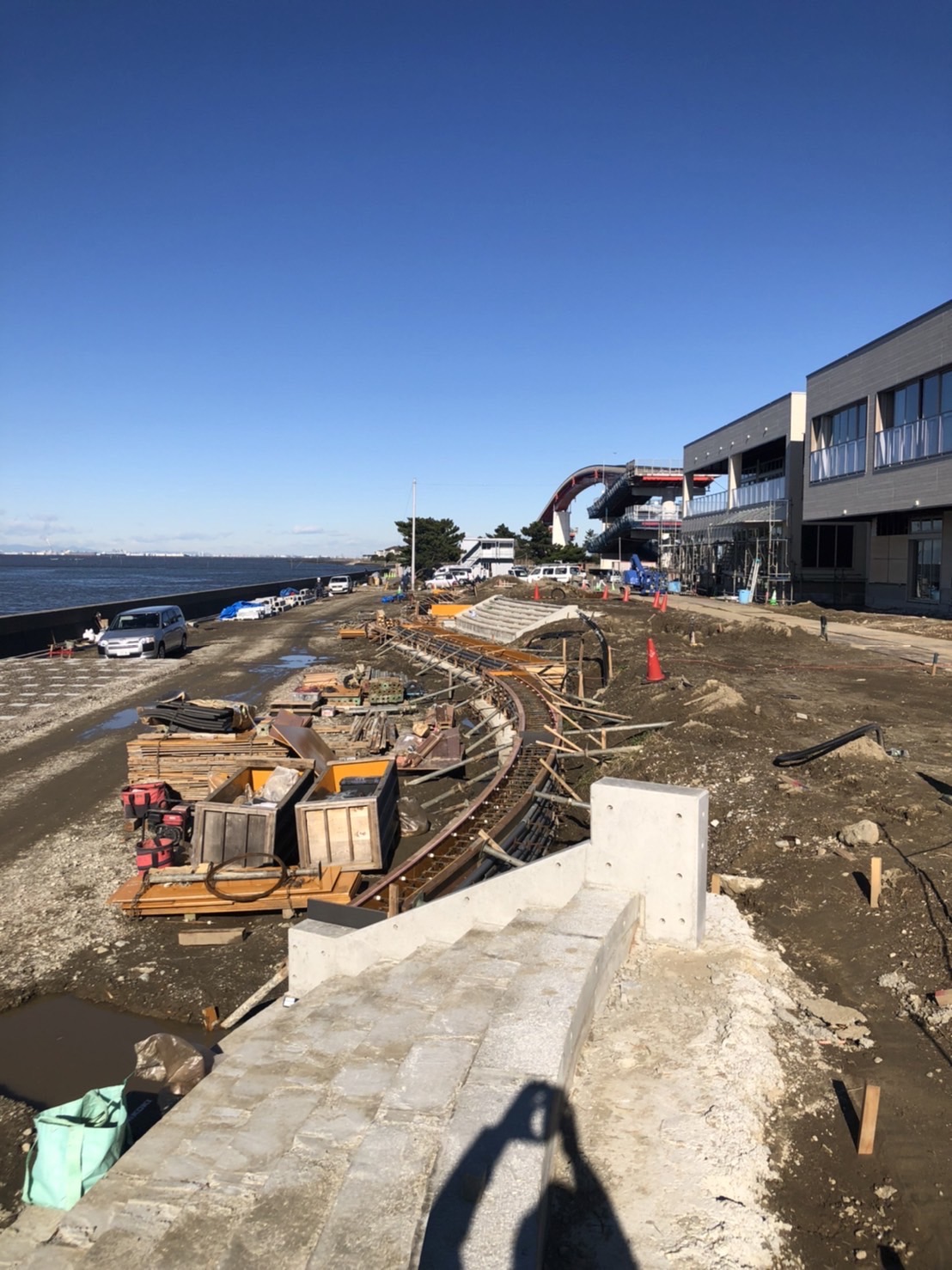 鳥居崎海浜公園 途中経過