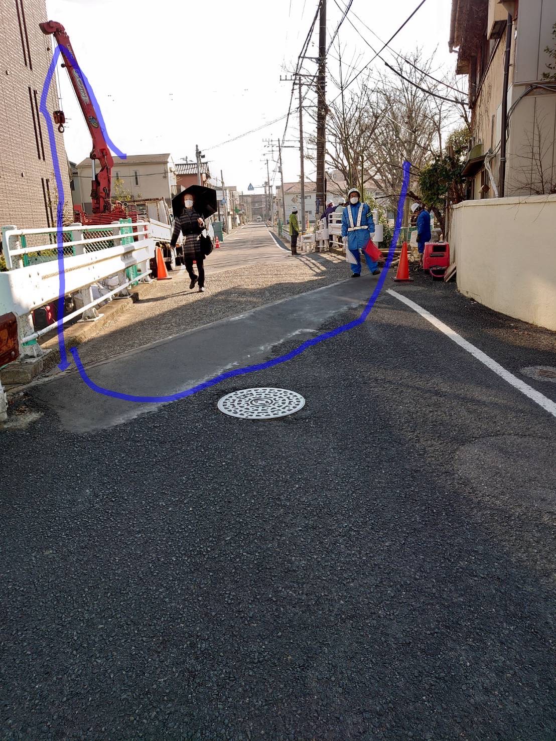 千葉市中央区 下水道施設改修工事 川の側面、法面の改修補強工事