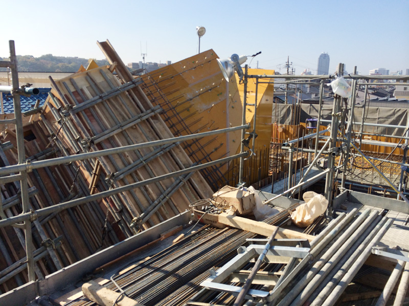 旭町クリニック新築　躯体打設工事