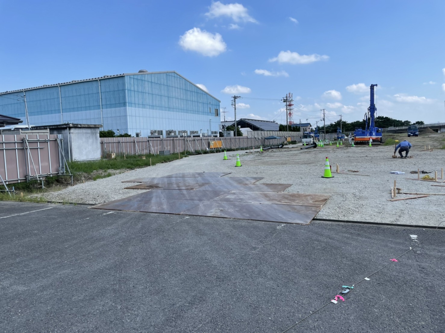 流山市おおたかの森西
スーパーロピア生コン打設工事